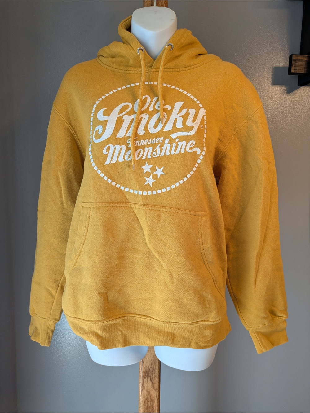 Ole Smoky Tennessee Moonshine Mustard Yellow Hoodie Small